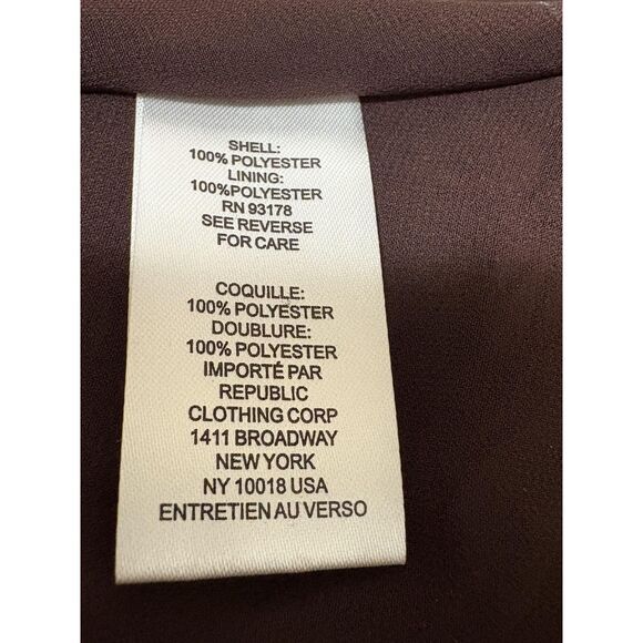 Joie Dress Womens Small Brown Long Sleeve Wrap Tiered Midi Polyester Boho - Picture 6 of 7